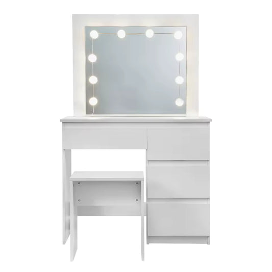 Meuble Coiffeuse avec éclairage LED - Emilie