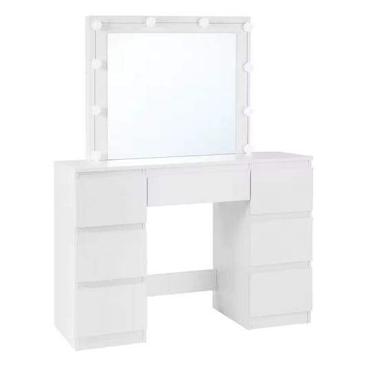 Meuble Coiffeuse avec éclairage LED - Elise