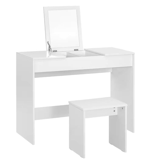 Meuble Coiffeuse avec Miroir Intégré - Lydie