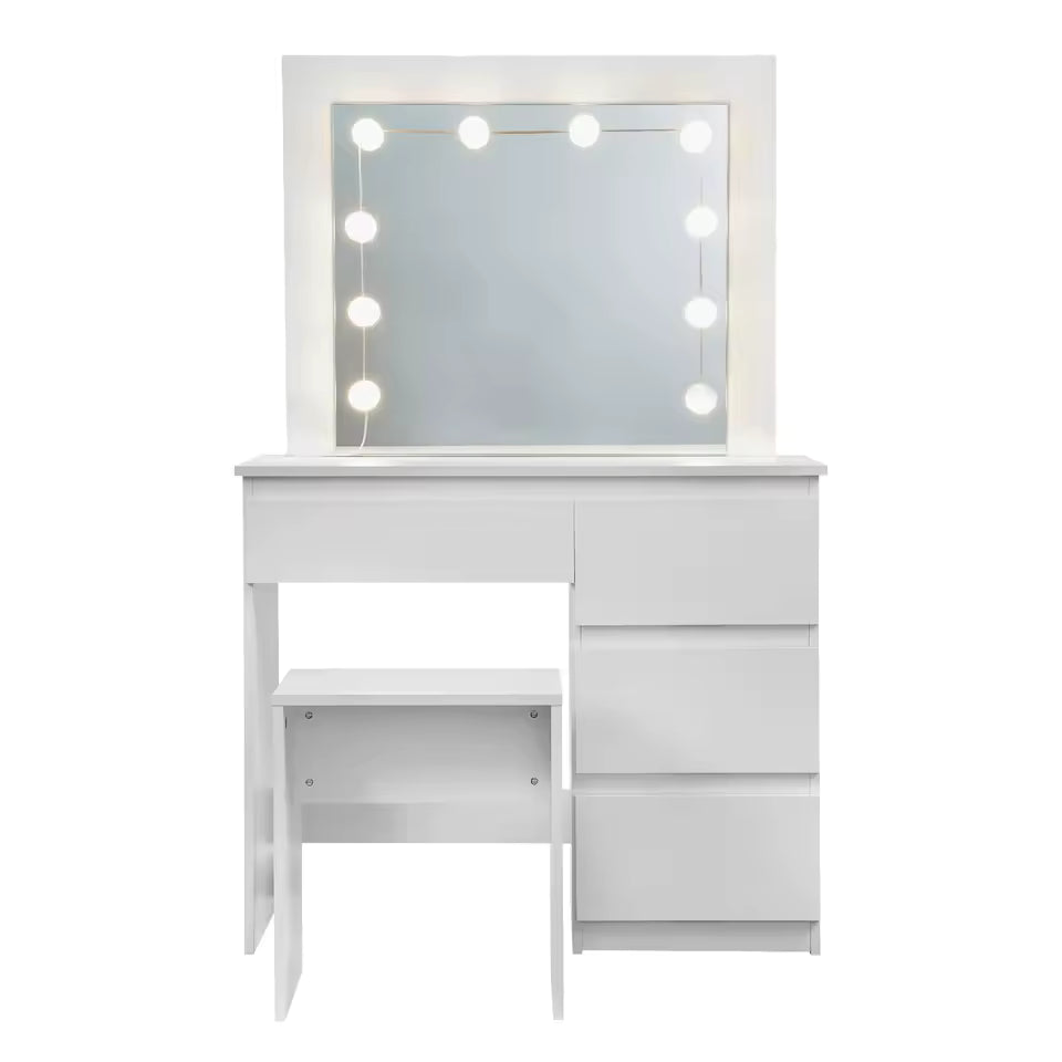 Meuble Coiffeuse avec éclairage LED - Emilie