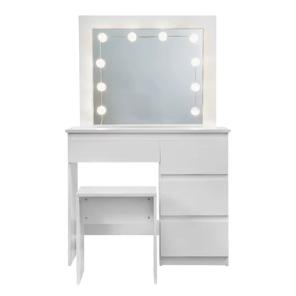 Meuble Coiffeuse avec éclairage LED - Emilie