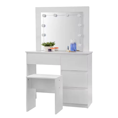 Meuble Coiffeuse avec éclairage LED - Emilie