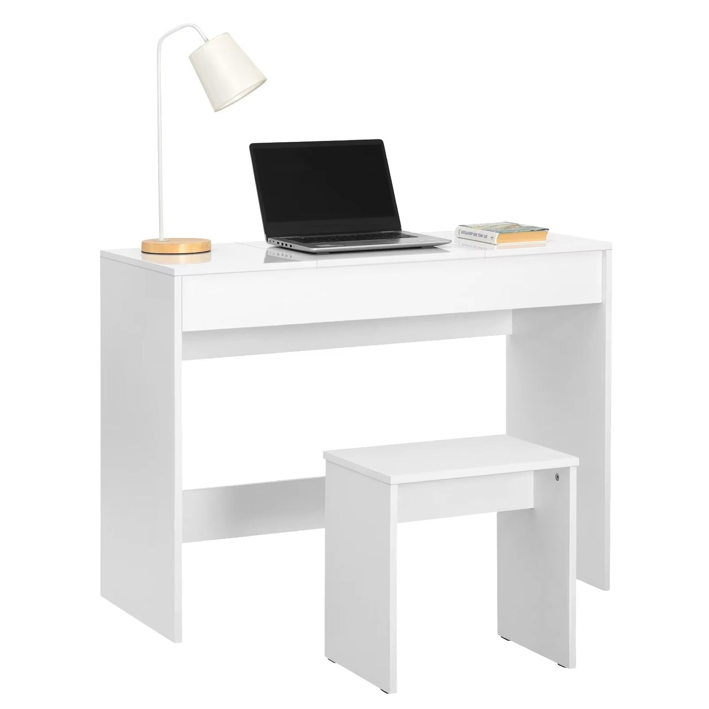 Meuble Coiffeuse avec Miroir Intégré - Lydie